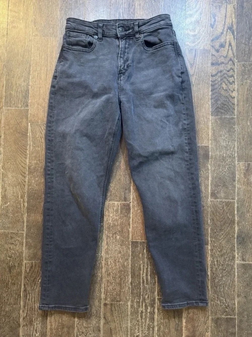 Men's Black Slim Straight Jeans